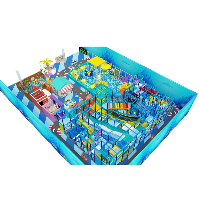 ocean indoor playground  kids role play house China children game equipment indoor playground