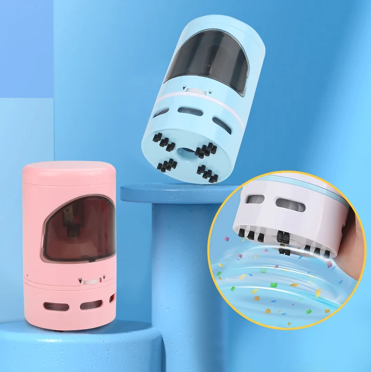 Professional mechanical electric eyebrow pencil sharpener with vacuum cleaner