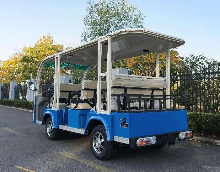 14 seater electric shuttle bus for sight seeing 72V powerful motor