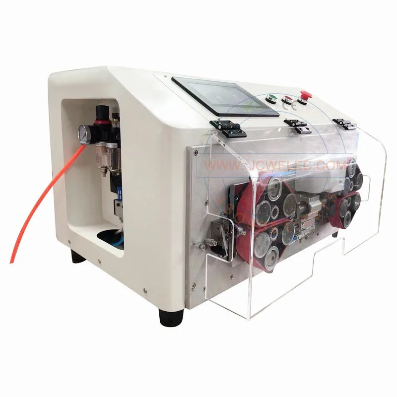 JCW-CS07 14 mm power cable making machine positioning wire cutting stripping shielded twisted cable strip machine
