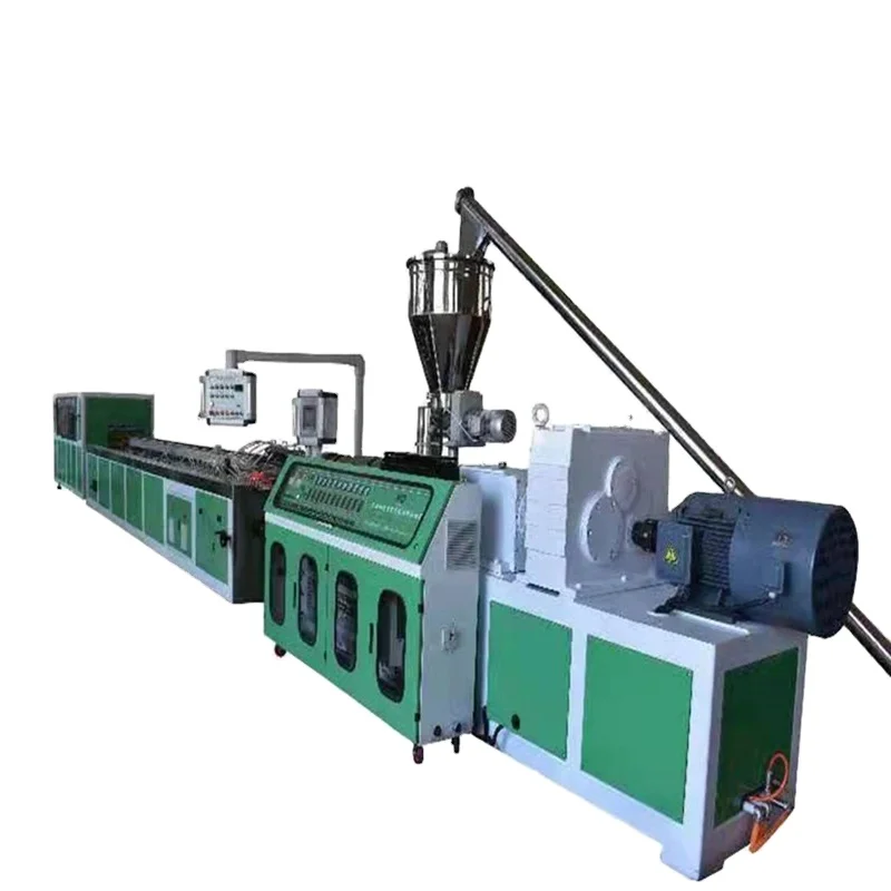 High Efficiency Plastic Ceiling Panel Decorative Wall Profile Window Door Frame PVC Profile Extrusion Production Line