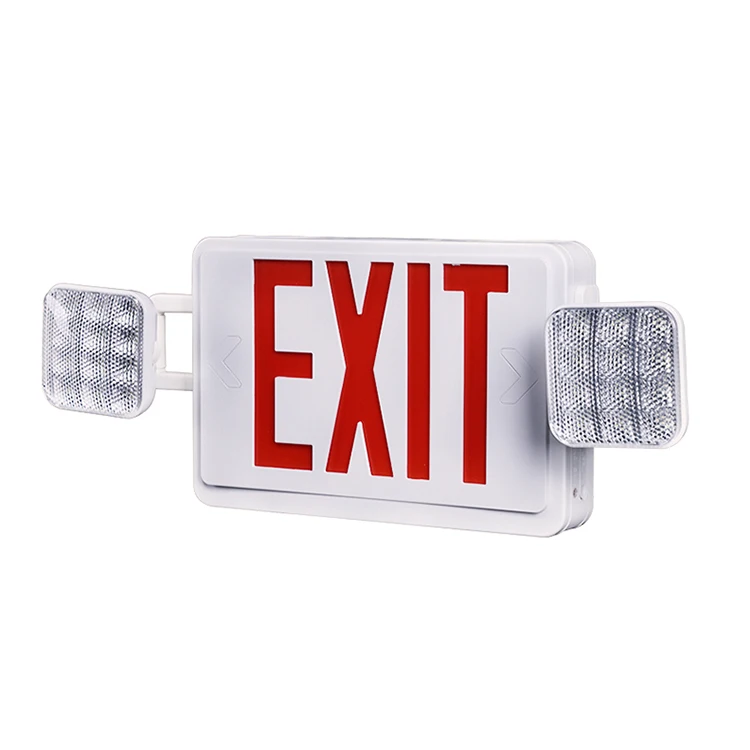 Made by JIMING UL CUL LED Emergency Lamp LED EXIT SIGN COMBO