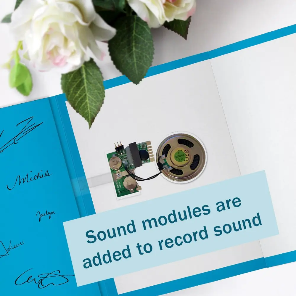OEM/ODM manufacturer light sensor record music greeting card