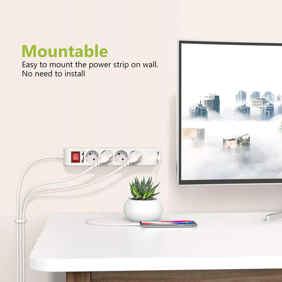 4/6/8 way European extension power strip/ European Electrical Extension Power Socket