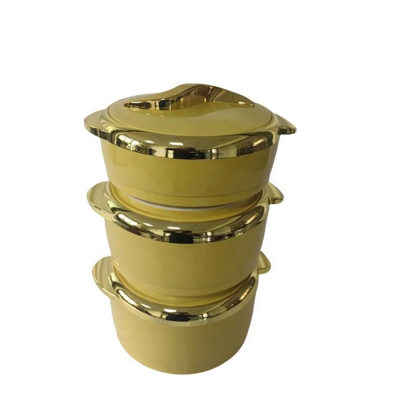Wholesale large capacity food thermo container 3 Pcs 1.5L 2L 2.5L Thermal Insulated Hot Pot Food Warmer Set