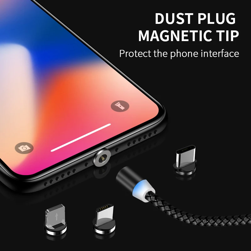  Производитель-поставщик 3 наконечника кабель USB C к в 1 магнитные наконечники Зарядные кабели без