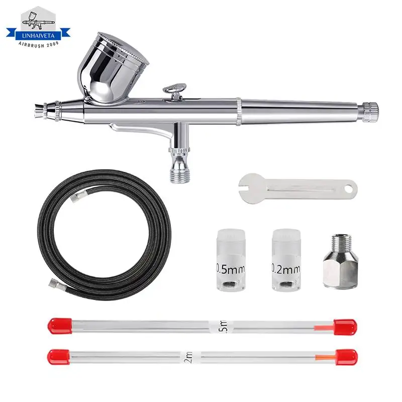LinhaivetA air brush nail art machine beauty spray gun system mini airbrush kit