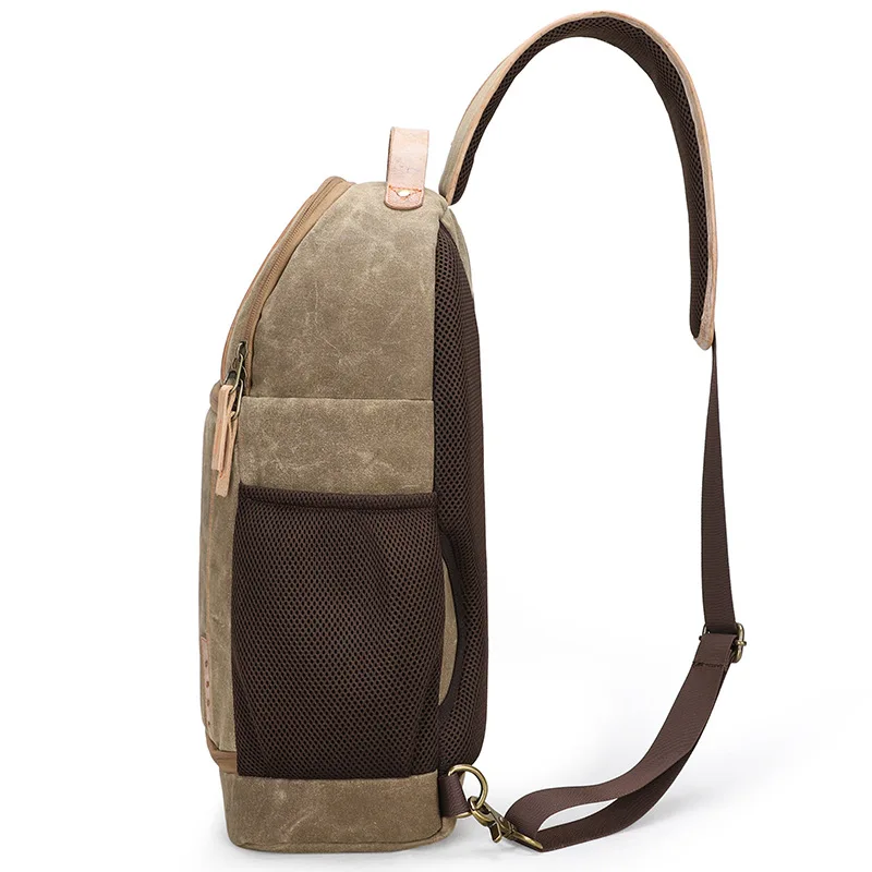 Водонепроницаемая Холщовая Сумка для фотосъемки на открытом воздухе, износостойкая Повседневная нагрудная сумка с диагональным крестом на плечо для цифровой камеры