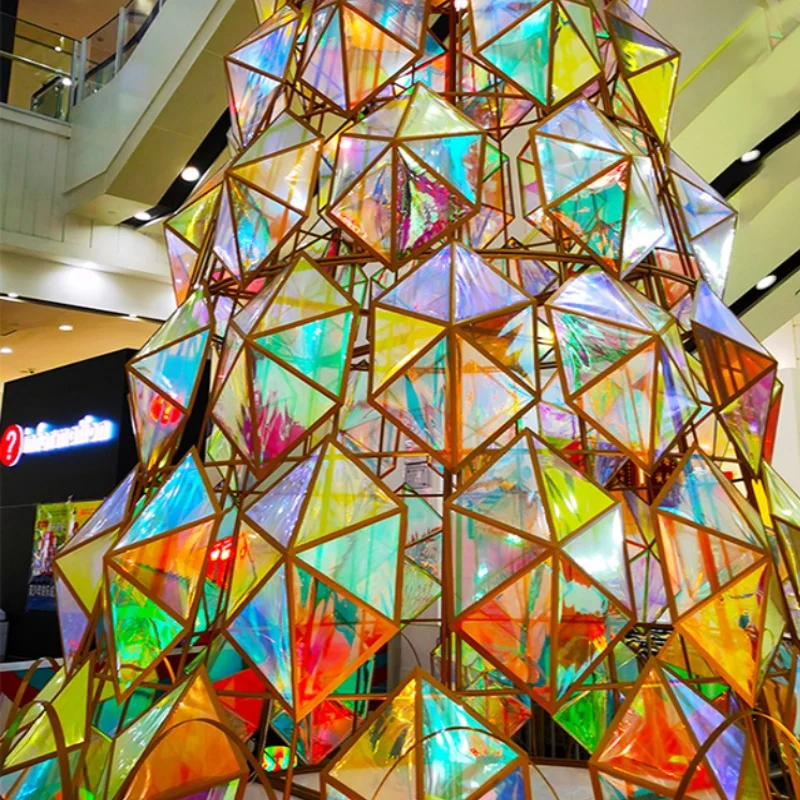 1.38*30Mwholesale price Photochromic Dichroic Rainbow Decorative Colorful Tint Film for Building and Car windows glass film