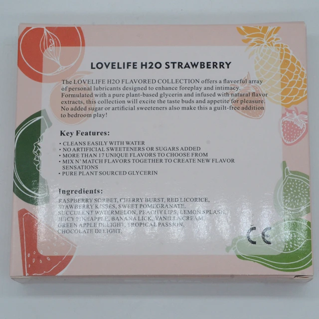 Kailin Lubricant Strawberry Lemon Flavored Edible Water Based Lubricant For Women