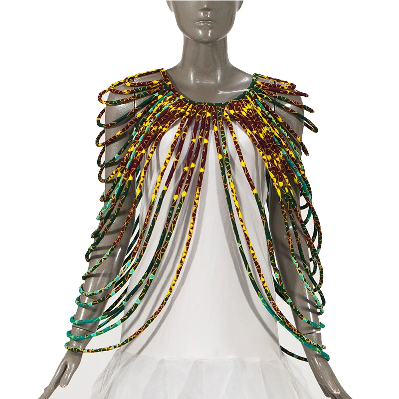 SP002 африканские ожерелья, модные аксессуары, подарок, ожерелье из Африканской ткани с принтом, шаль