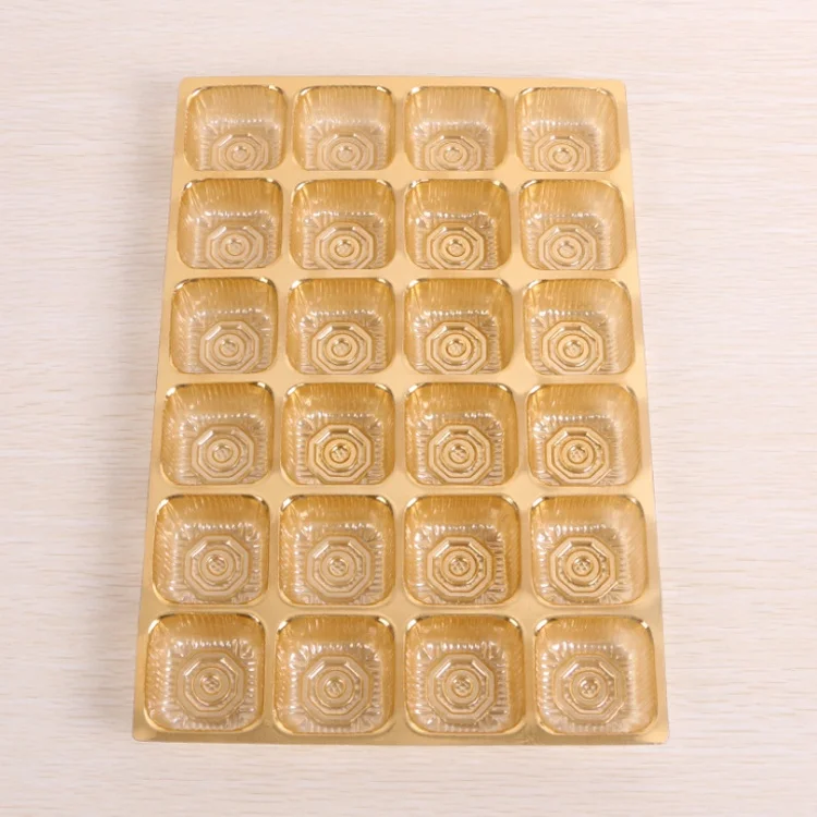 plastic tray insert for cookie and chocolate package