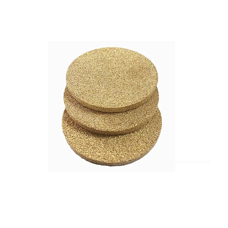 Pneumatic metal  sintered bronze filter, sintered porous disc filter sinter filter mesh plastic stainless steel
