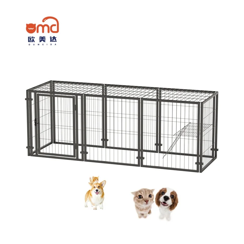 Customized Large Outdoor Welded Wire Mesh Fence Dog Cage Kennel