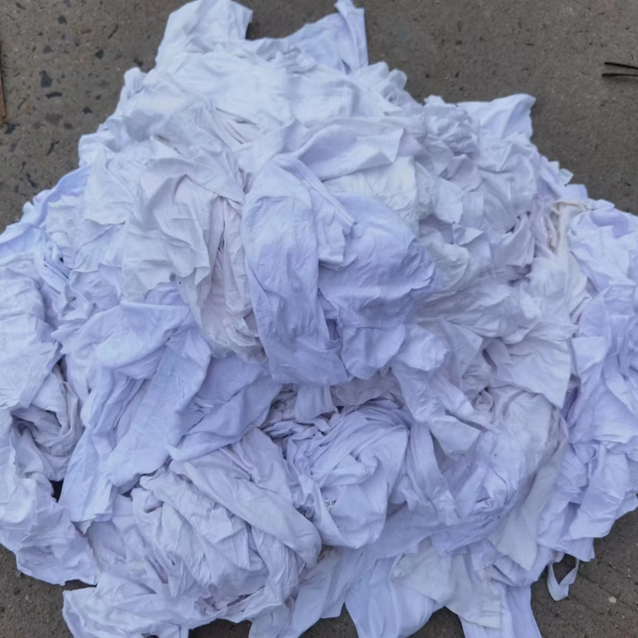 Industrial cleaning cloth cotton white t shirt rags marine cotton wiping rags