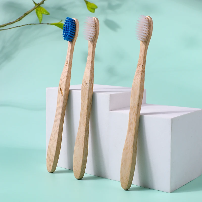 PERFECT Hot sale Bamboo tooth brush with soft Charcoal bristle Natural biodegradable one color toothbrush