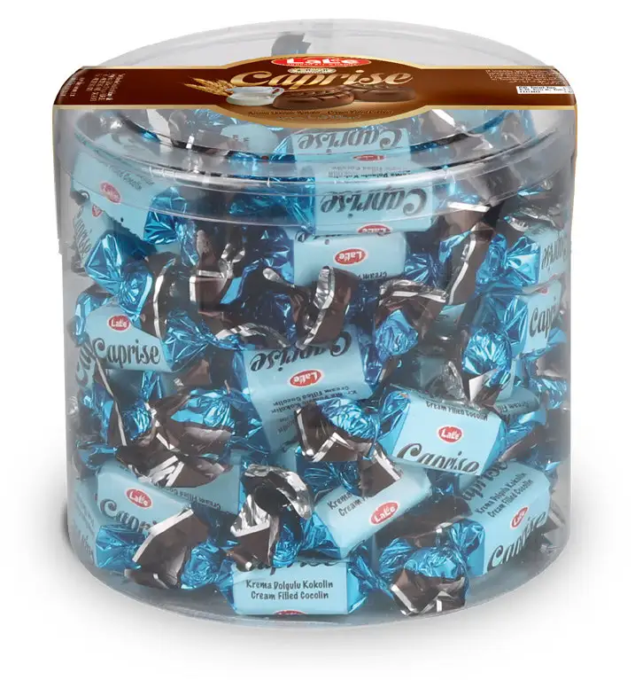 Caprise MILK CREAM FLAVORED DOUBLE TWIST COMPOUND TURKISH CHOCOLATE CONFECTIONERY