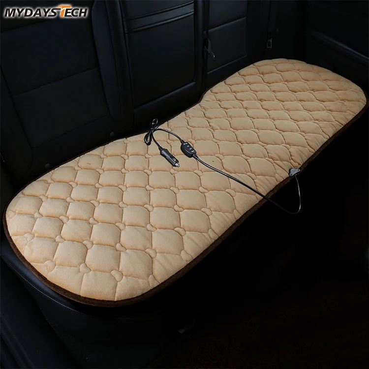 Mydays Outdoor Soft Comfortable Non-slip Overheating Protection Car Heating Seat Cushion with Backrest