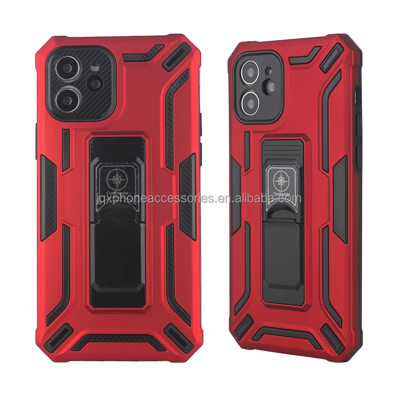 New Shockproof Magnetic PC TPU Fundas Con Anillo fine hole Para Celular Phone Case For iPhone 11