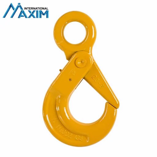 G80 Alloy Chain Fittings Eye Self Locking Hook