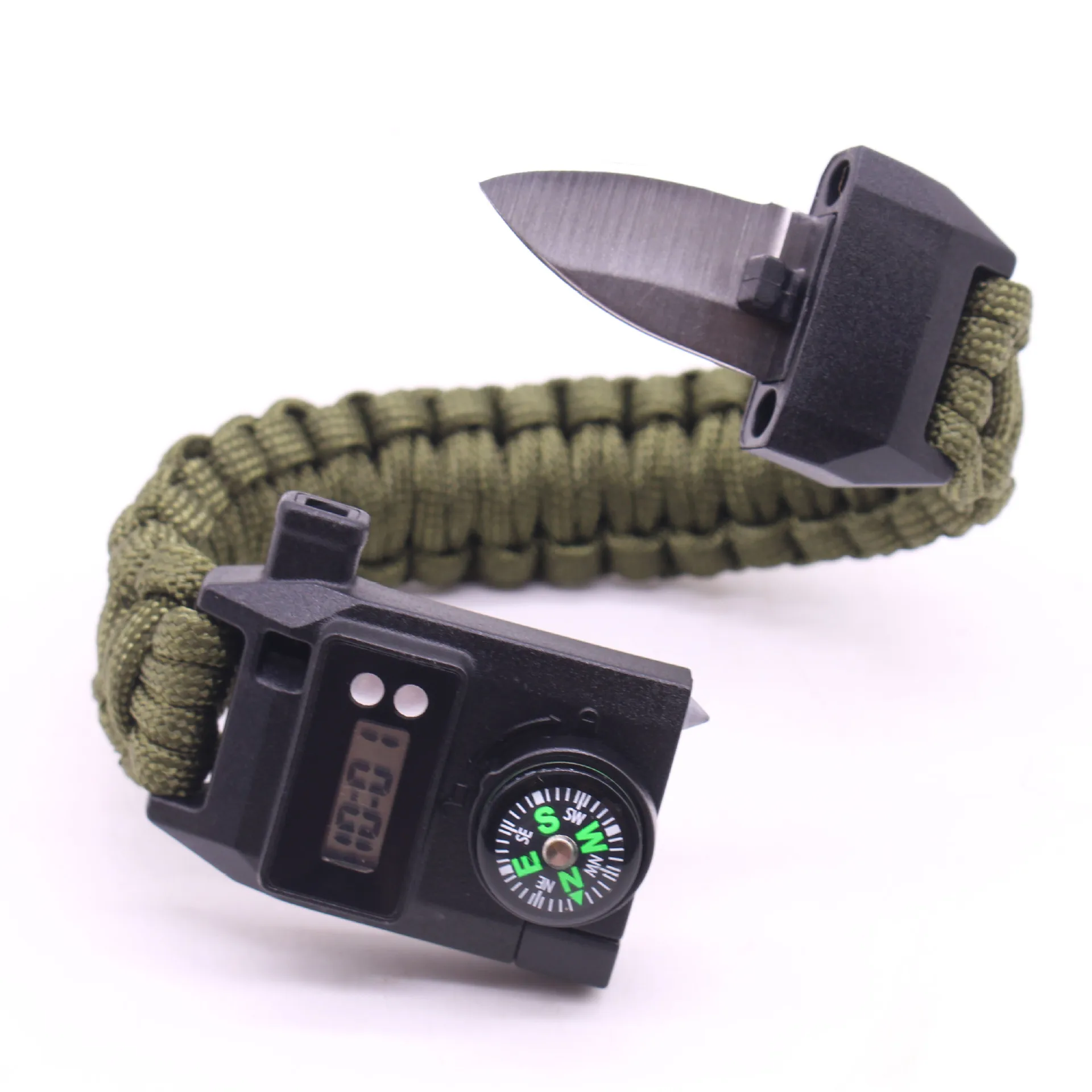 7 In 1 Paracord Survival Outdoor Bracelet Multifunction Tactical Emergency Camping Rescue EDC Bracelets Escape Wrist Strap