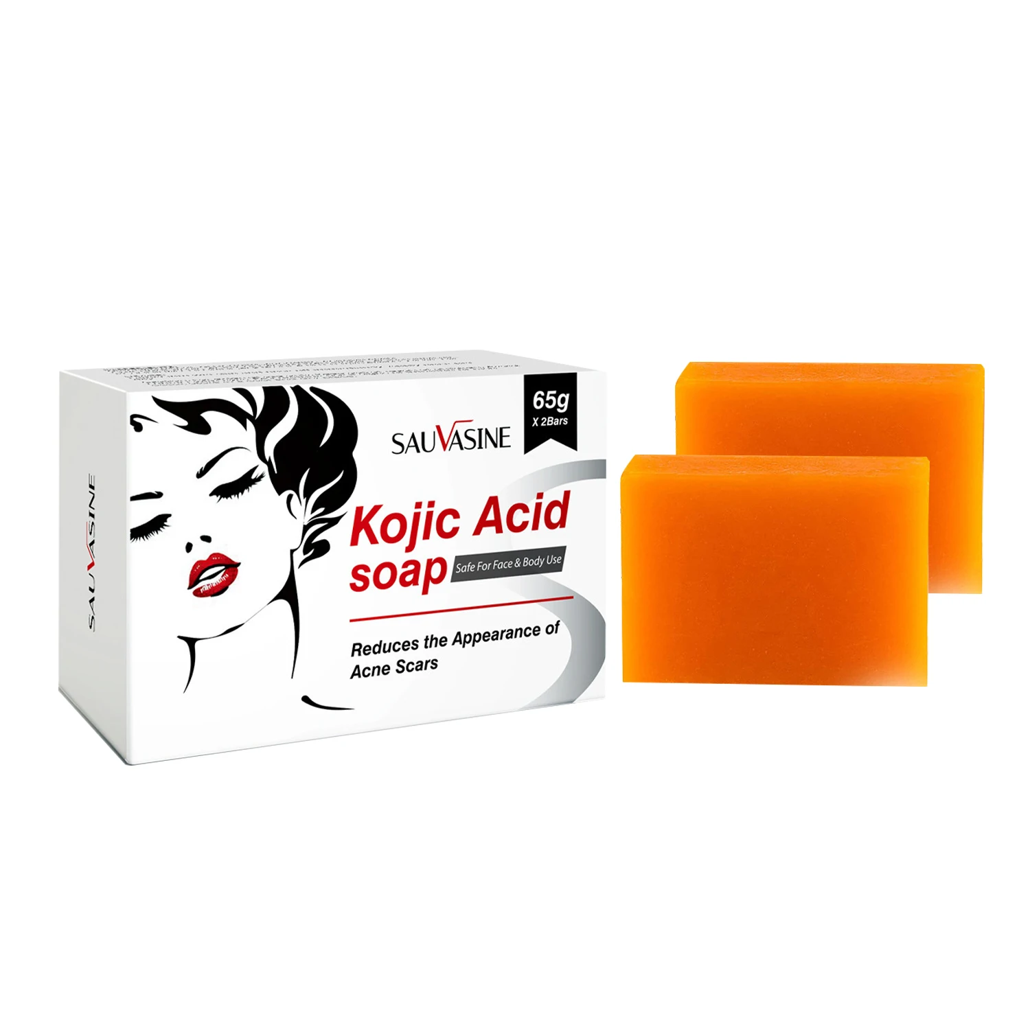 Hot Selling Kojic Acid Soap 65g 2 PCS Moisturizing Nourishing Exfoliator skin lightening soap Kojic Acid Soap
