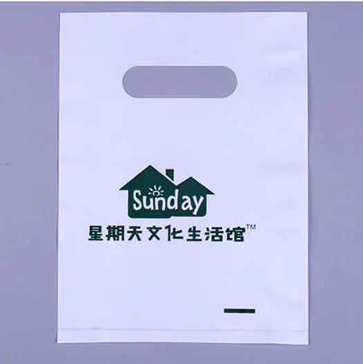 Factory Cheap Reusable Plastic HDPE LDPE Die Cut Handle Shopping Gift Bags for Small Business