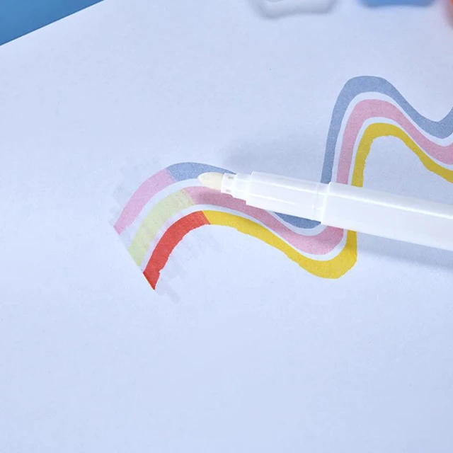 Hot selling three-line pen magic pen marker set with custom logo for children