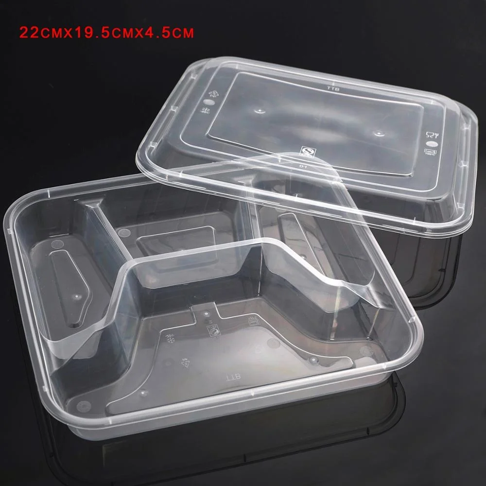 
Disposable 4compartment plastic take away bento lunch box food container 