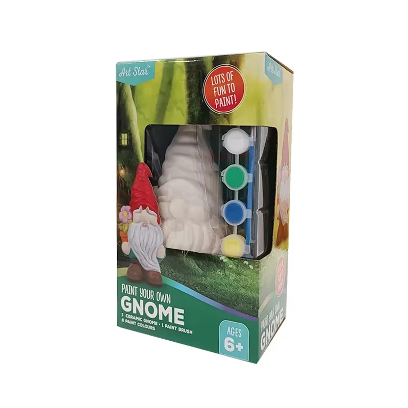 Christmas coloring gift ceramic educational arts and crafts plaster diy painting kit drawing toys for kids