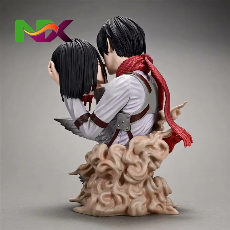 Attacks On Titan Figures 22cm 8.66 inches Japanese Anime PVC Collection Attacks On Titan Mikasa Ackerman Eren Action Figurea