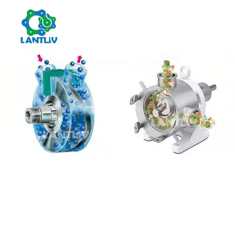 Horizontal Low Shear Transfer Feeding Food Grade Pump Stainless Steel Super Low Shearing Grinding Sanitary Sine Pump