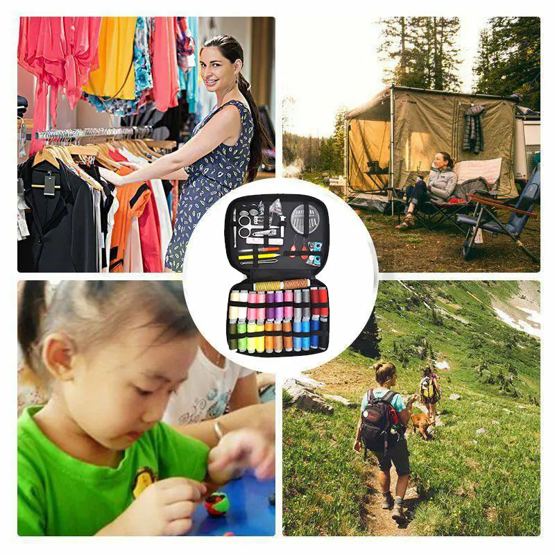 WSY247  Amazon Hot Selling Portable Travel Homemade DIY  Kit Knitting Hook Organizer Sewing Thread Set