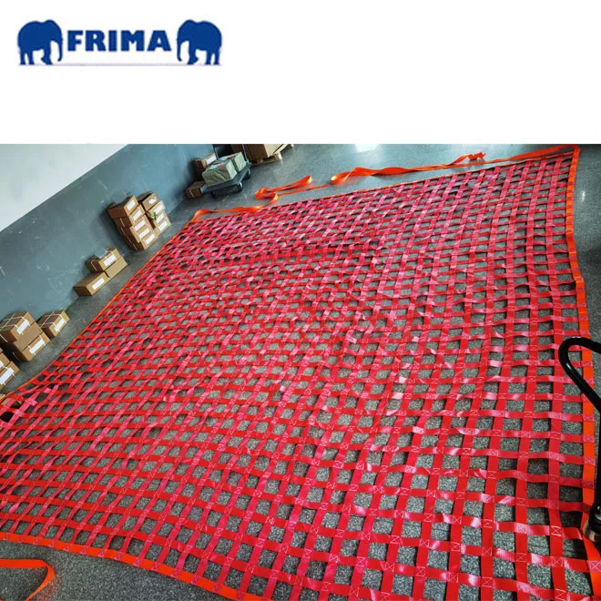 3Tons Polyester Webbing Sling Cargo Net Adjustable Cargo Net for Truck for Climbing Cargo Net