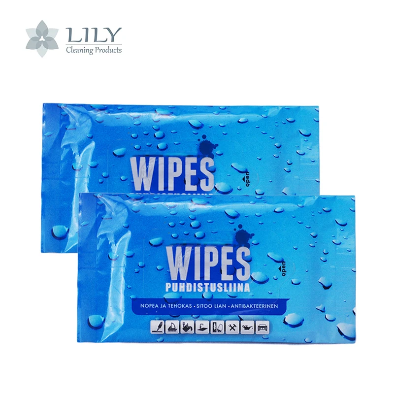 oem disposable wet wipes industrial heavy duty cleaning wipes clean oil/grease/oil paint canister rolled wipe