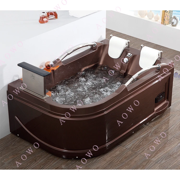 AOWO spa bathtub  smart soaking tub 2 person acrylic corner free standing bathtubs whirlpools yacuzzi massage hot tub