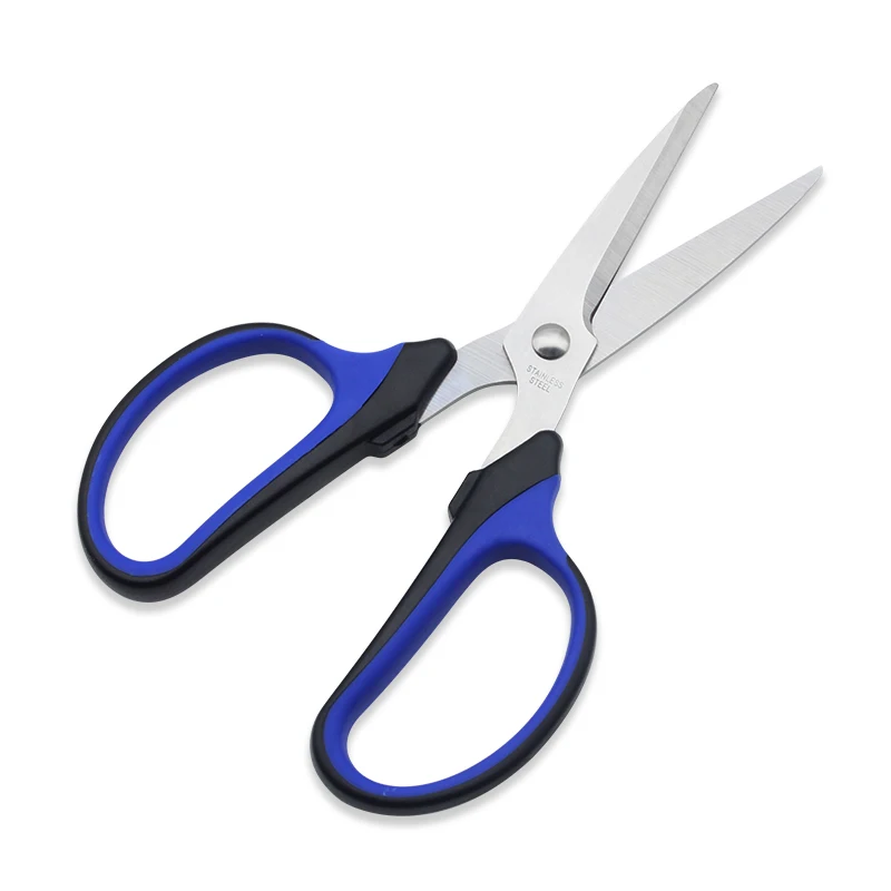 Office Craft Paper School Scissors Stainless Steel Comfortable Grip Stationery Scissors with PP Handle