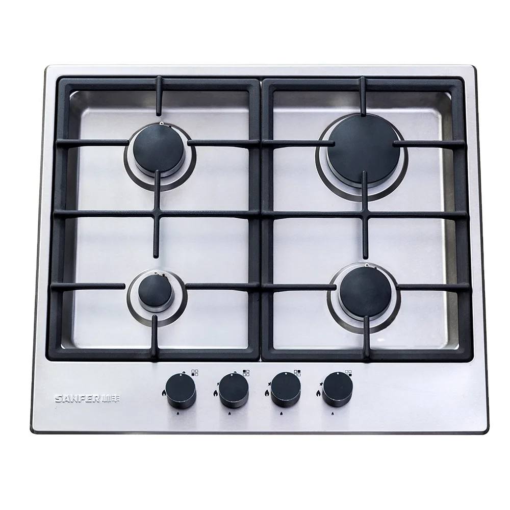 Stainless Steel Panel Hot point Gas Hob 4 Burners Gas Cooker