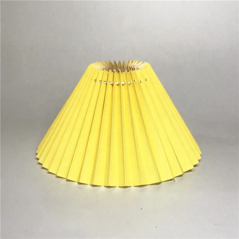 Lamp Cover Pure Color Pleated Lamp Shade Hanging Fabric Home Lighting Decoration Lighting and Circuitry Design Plastic Round XSX
