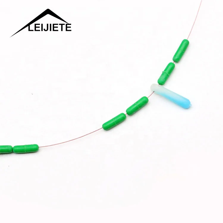 fishing bait lure hook long line pre accessories bobber rubber space bean fishing line stopper