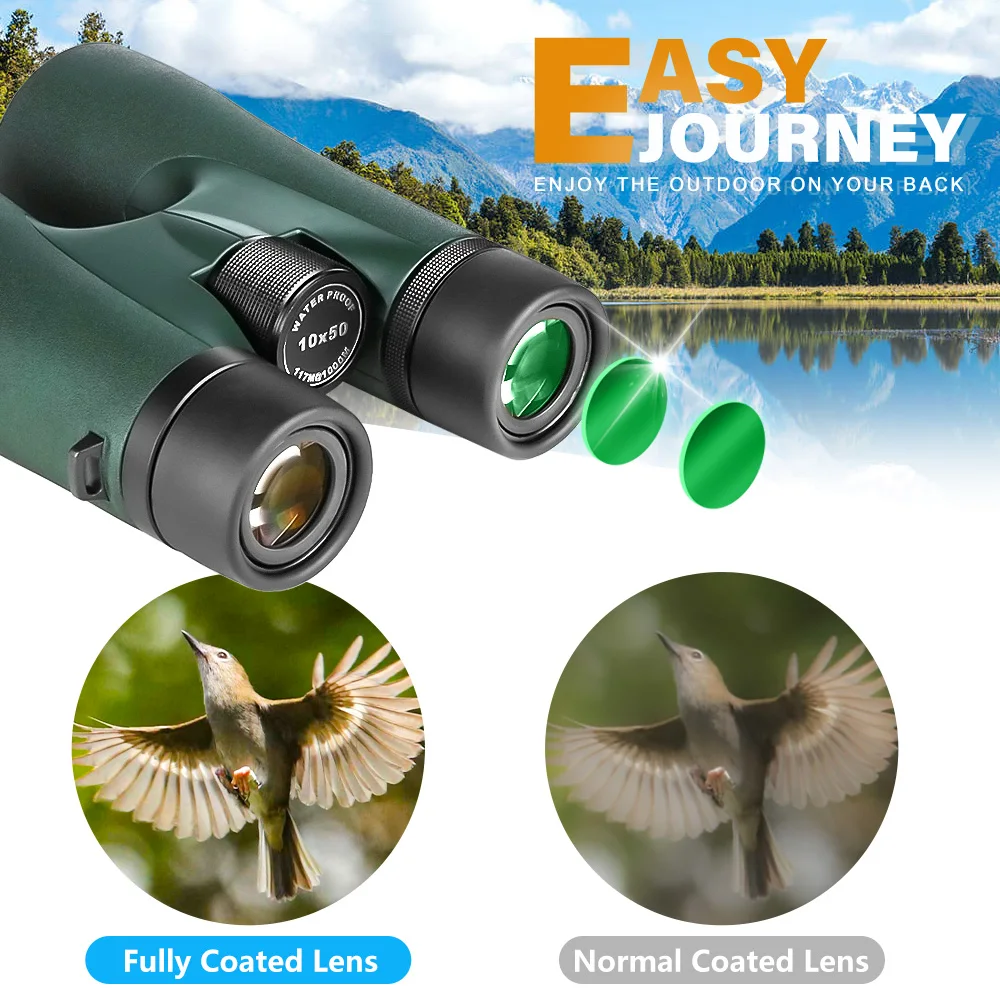 1000M 10x50 High Quality Professional Outdoor Hunting Binoculars Telescope
