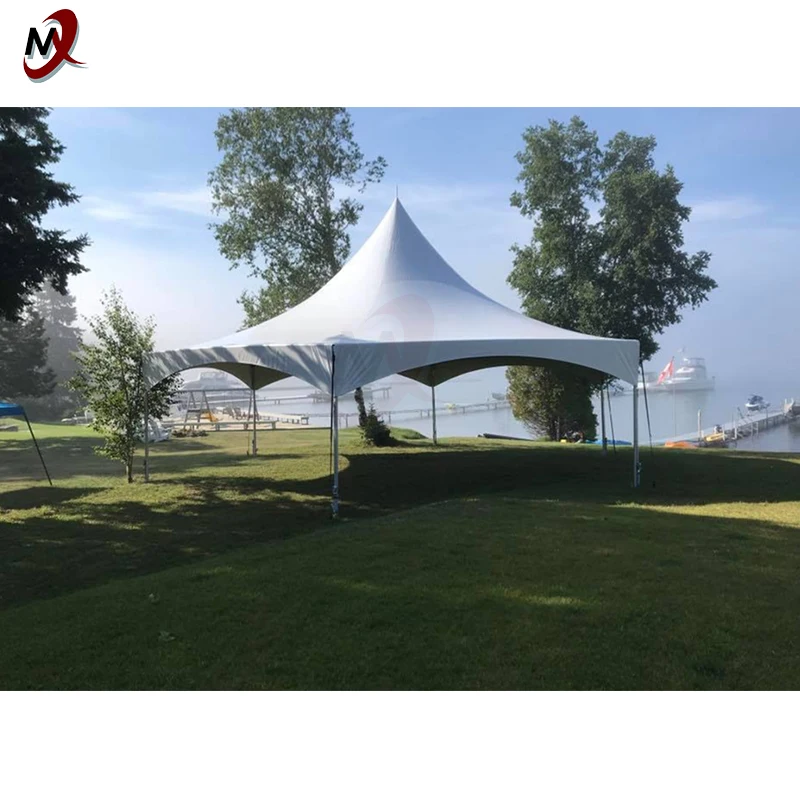 Hot Selling 5x5 Meters Trade Show Pagoda Tent White PVC Awning with UV Protection Aluminum Alloy Structure