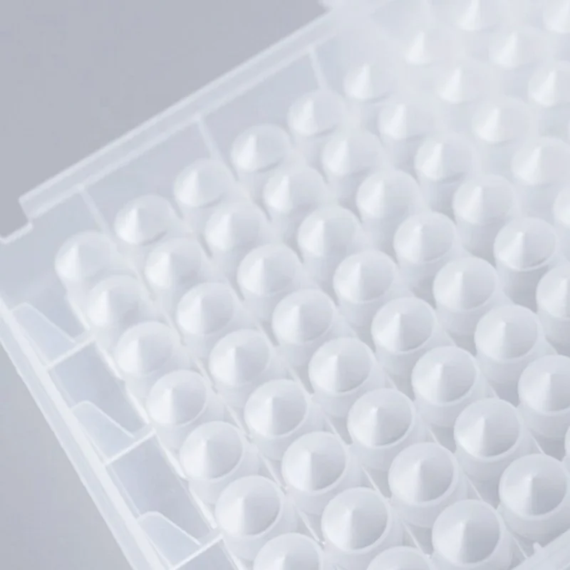 1.6ml Low absorption and low residue 96 square deep well plate with U/V shape bottom