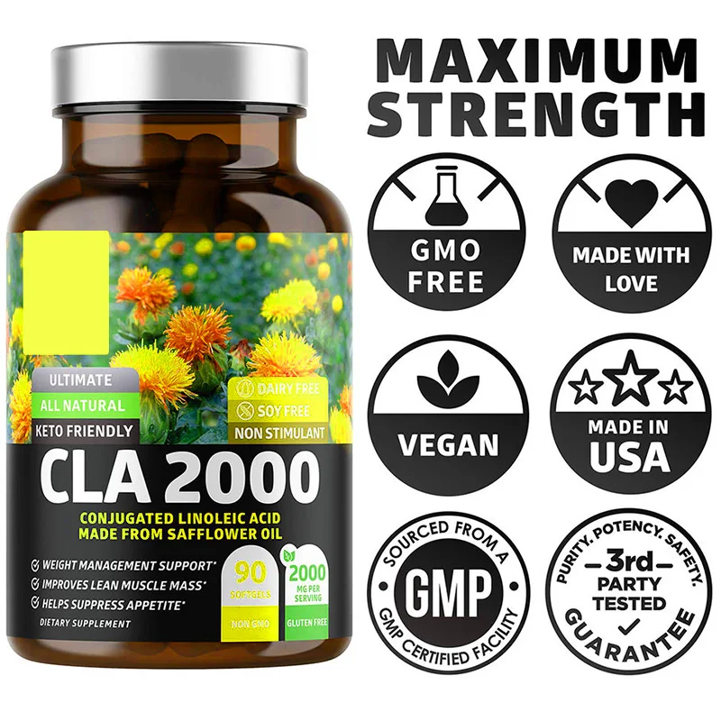 Max Strength CLA Softgel дополнение здоровые капсулы мышечной массы