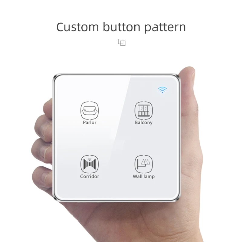  Tuya Smart Life APP Великобритании ЕС стандарт Wi-Fi 4 банды смарт сенсорный выключатель интеллигентая (ый) переключатель для пульт дистанционного управления создания качественного соединения мобильные