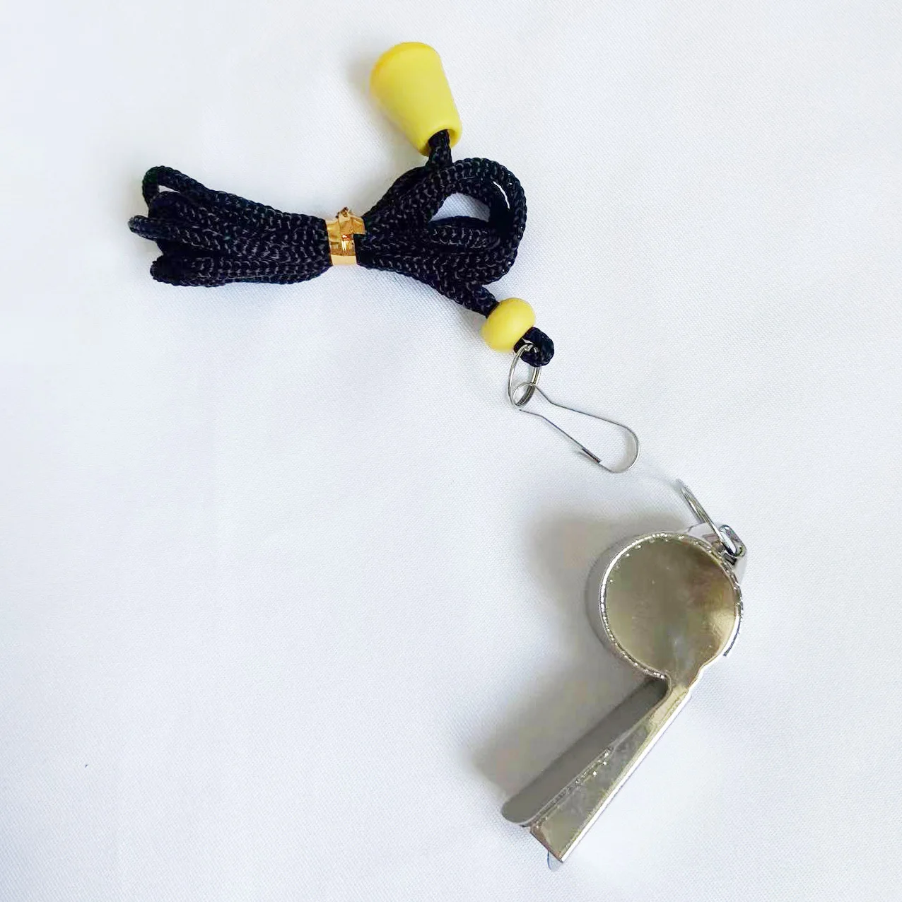 outdoor high decibel adjustable cord Metal whistle sports events emergency referee whistle