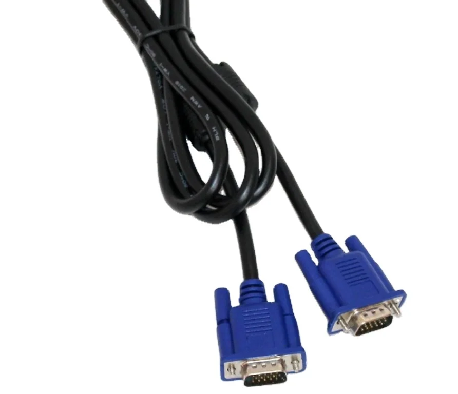 Blue 1.5-30m 15pin Male to Male VGA 3+5 Cable for Computer HDTV Projector