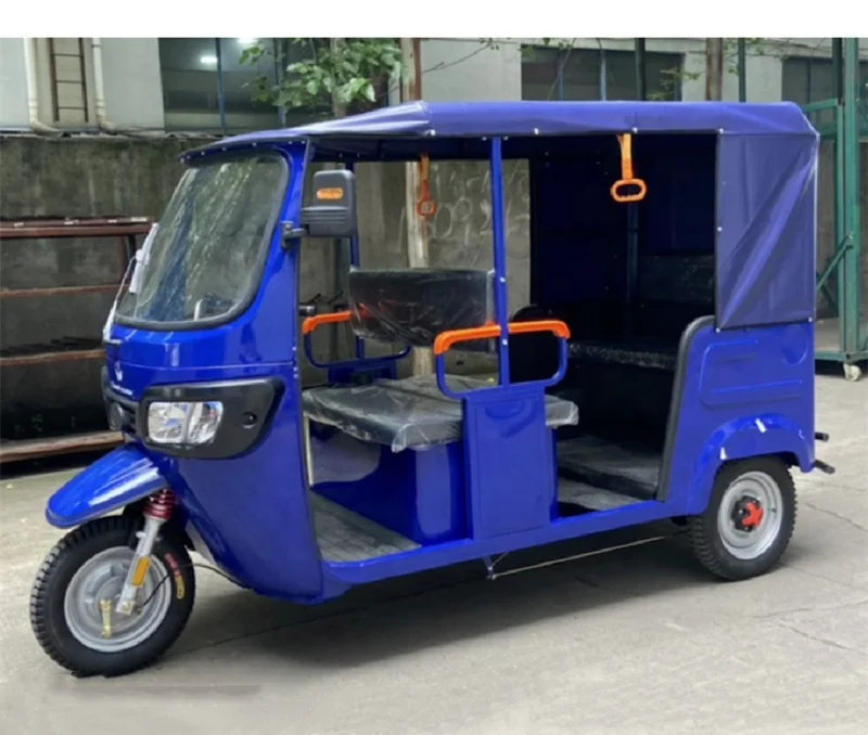 Electric Motorcycle E Rickshaw Trike 1000W Three Wheel Electric Passenger Tricycle