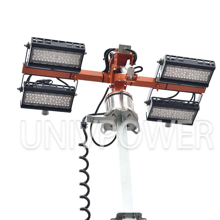 For Outdoors Industrial Lighting Tower Diesel Power Generator