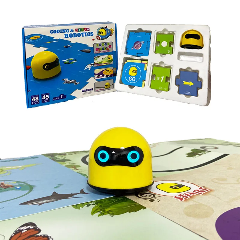 New Magcoding Hello Coding Robot For Kids Coding Education Compatible With Building Blocks